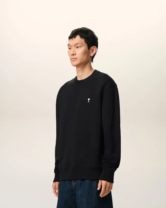 Black Cotton Ami De Coeur Sweatshirt Black Cotton Ami De Coeur Sweatshirt