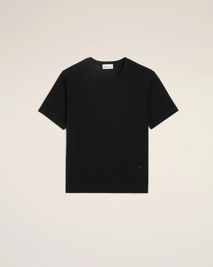 Black Cotton Ami De Coeur T-Shirt Black Cotton Ami De Coeur T-Shirt