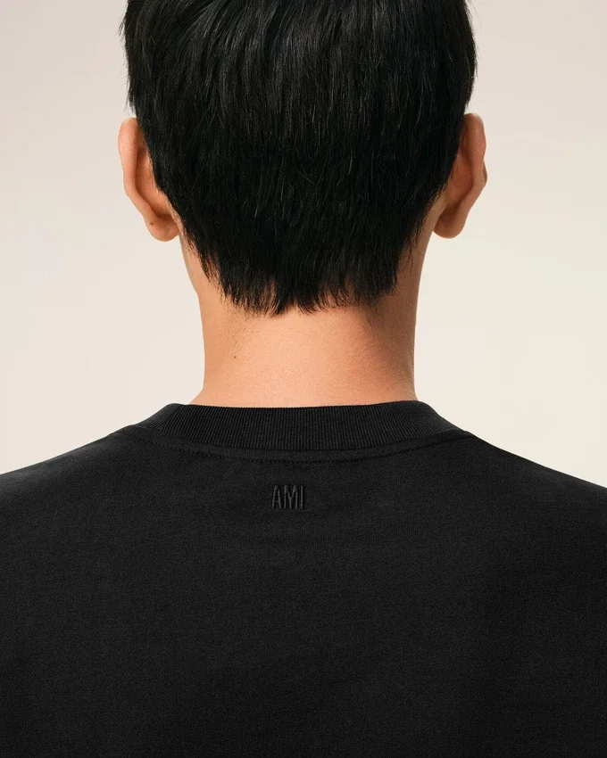 Black Cotton Ami De Coeur T-Shirt Black Cotton Ami De Coeur T-Shirt
