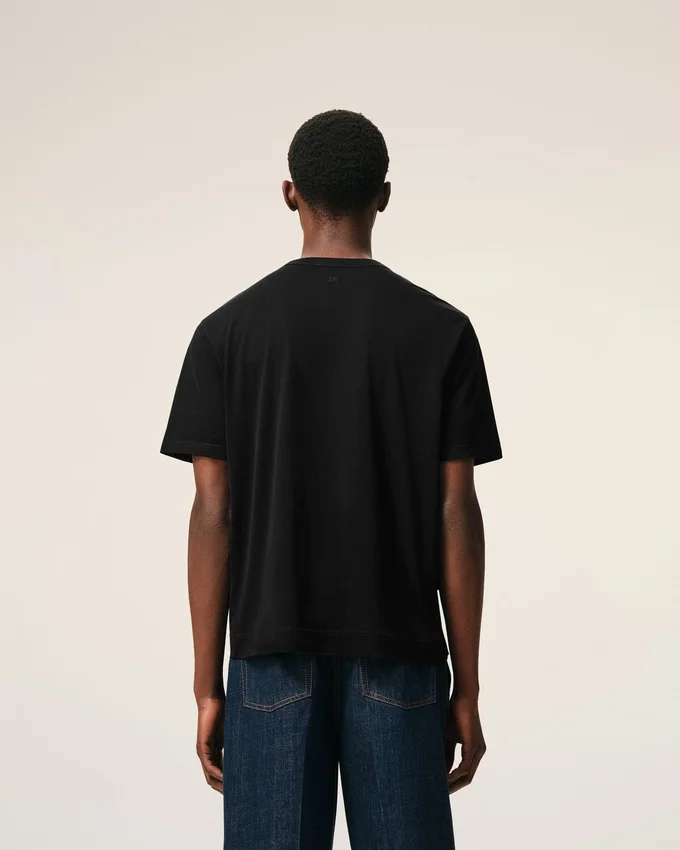 Black Cotton Ami De Coeur T-Shirt Black Cotton Ami De Coeur T-Shirt