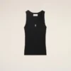 Black Cotton Ami De Coeur Tanktop