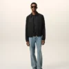 Black Cotton Ami De CœUr Zipped Jacket