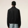 Black Cotton Ami De CœUr Zipped Jacket