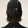 Black Cotton Ami Felt Patch Cap