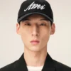 Black Cotton Ami Felt Patch Cap