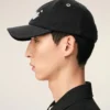 Black Cotton Ami Felt Patch Cap