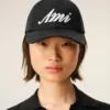 Black Cotton Ami Felt Patch Cap