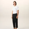 Black Cotton Carrot Oversized Trousers