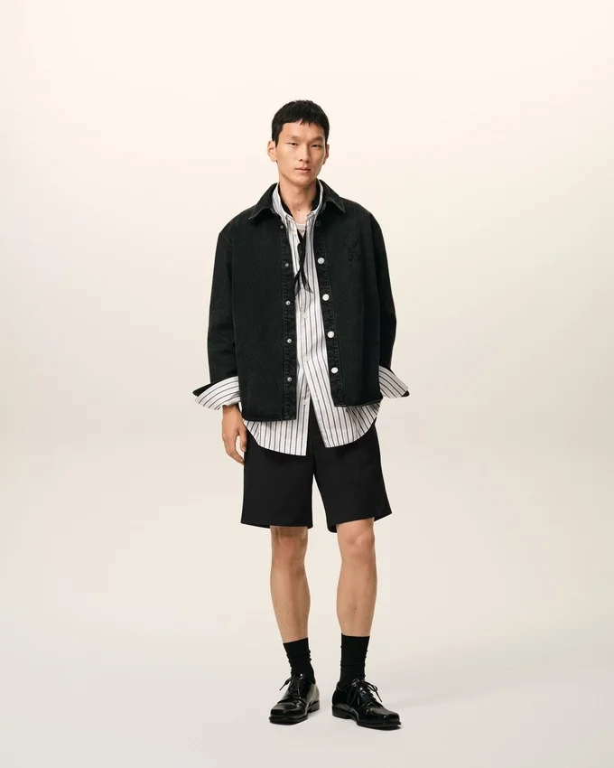 Black Cotton Elasticated Waist Ami De Coeur Shorts Black Cotton Elasticated Waist Ami De Coeur Shorts