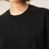 Black Cotton Embossed Ami De Coeur T-Shirt Black Cotton Embossed Ami De Coeur T-Shirt