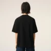 Black Cotton Embossed Ami De Coeur T-Shirt Black Cotton Embossed Ami De Coeur T-Shirt