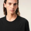 Black Cotton Embossed Ami De Coeur T-Shirt Black Cotton Embossed Ami De Coeur T-Shirt