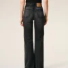 Black Cotton Flare Fit Jeans