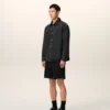 Black Cotton Knitted Ami De Coeur Overshirt Black Cotton Knitted Ami De Coeur Overshirt