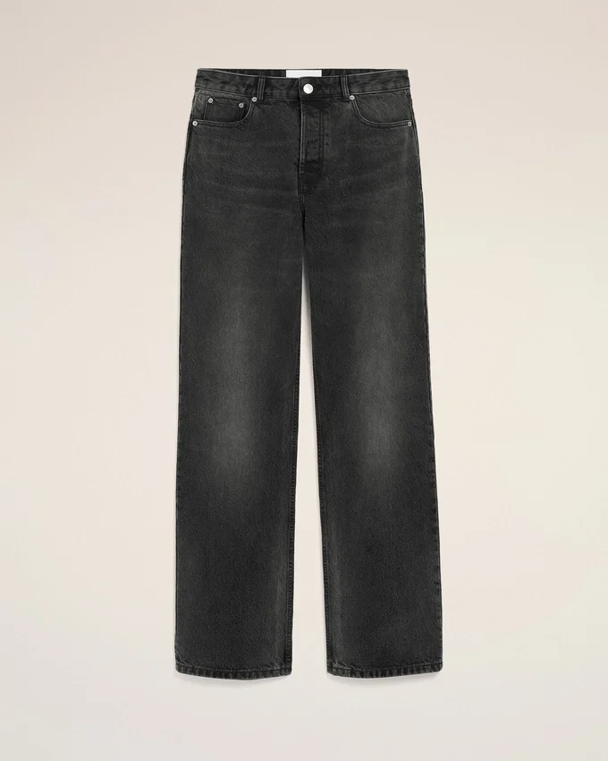 Black Cotton Large Fit Jeans Black Cotton Large Fit Jeans