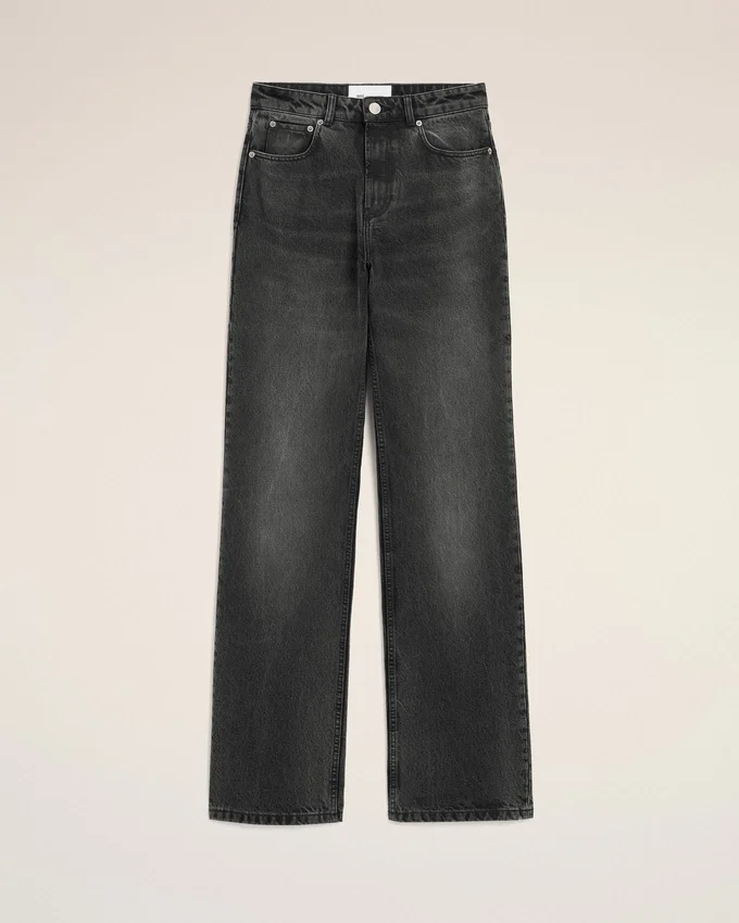 Black Cotton Large Fit Jeans Black Cotton Large Fit Jeans
