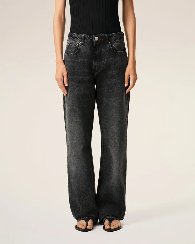 Black Cotton Large Fit Jeans Black Cotton Large Fit Jeans