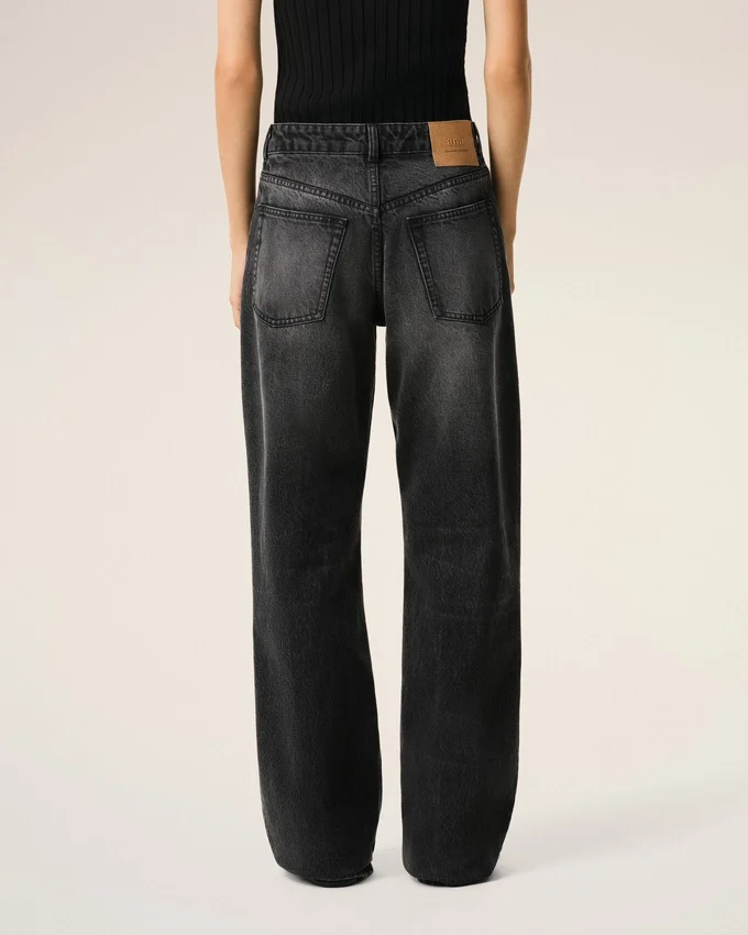 Black Cotton Large Fit Jeans Black Cotton Large Fit Jeans