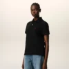 Black Cotton Red Ami De Coeur Polo Shirt