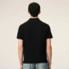 Black Cotton Red Ami De Coeur Polo Shirt