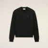 Black Cotton Red Ami De Coeur Sweatshirt Black Cotton Red Ami De Coeur Sweatshirt