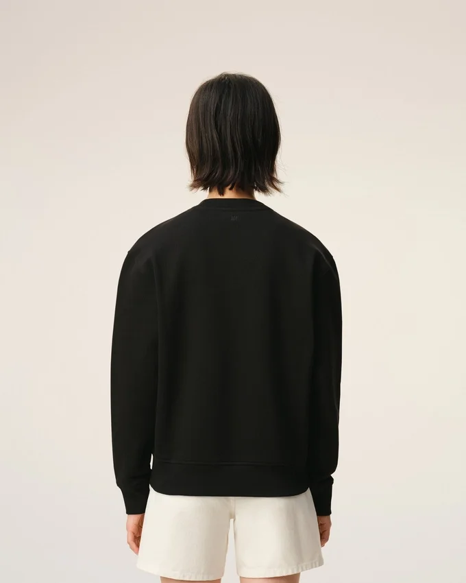 Black Cotton Red Ami De Coeur Sweatshirt Black Cotton Red Ami De Coeur Sweatshirt