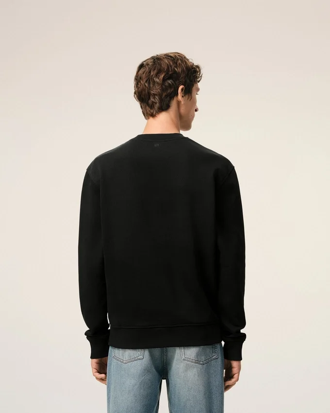 Black Cotton Red Ami De Coeur Sweatshirt Black Cotton Red Ami De Coeur Sweatshirt