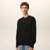 Black Cotton Red Ami De Coeur Sweatshirt Black Cotton Red Ami De Coeur Sweatshirt