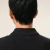 Black Cotton Short Sleeves Ami De Coeur Polo Shirt