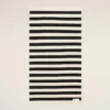 Black Cotton Stripes Beach Towel Black Cotton Stripes Beach Towel