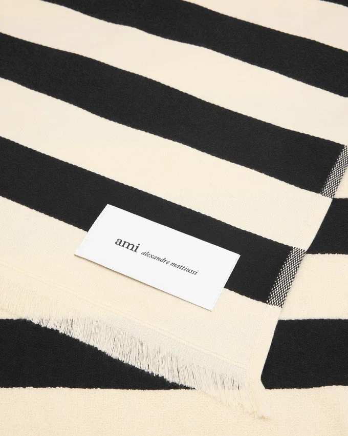 Black Cotton Stripes Beach Towel Black Cotton Stripes Beach Towel
