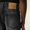 Black Cotton Tapered Fit Jeans Black Cotton Tapered Fit Jeans