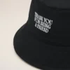 Black Cotton Thank You for Being a Friend Embroidery Hat Black Cotton Thank You for Being a Friend Embroidery Hat