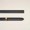 Black Cow Leather Ami De Coeur Buckle Belt