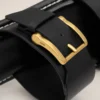Black Cow Leather Buckle Sandals Black Cow Leather Buckle Sandals