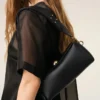 Black Cow Leather Carrousel Bag