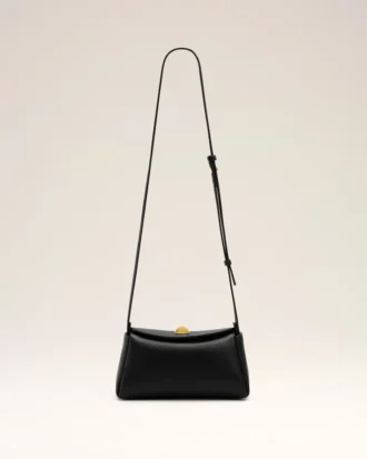 Black Cow Leather Mini Carrousel Bag