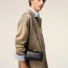 Black Cow Leather Mini Carrousel Bag Black Cow Leather Mini Carrousel Bag