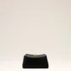 Black Cow Leather Mini Carrousel Bag Black Cow Leather Mini Carrousel Bag