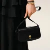 Black Cow Leather Shoulder Paris Paris Bag Black Cow Leather Shoulder Paris Paris Bag