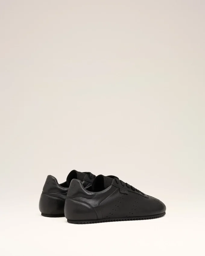 Black Cow Leather Soft Sneakers Black Cow Leather Soft Sneakers