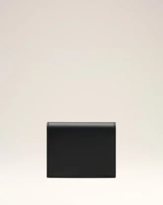 Black Cowhide Leather Ami De Coeur Bifold Wallet