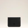 Black Cowhide Leather Ami De Coeur Card Holder Black Cowhide Leather Ami De Coeur Card Holder