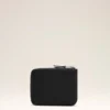 Black Cowhide Leather Ami De Coeur Compact Wallet