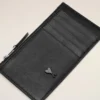 Black Cowhide Leather Ami De Coeur Zipped Card Holder Black Cowhide Leather Ami De Coeur Zipped Card Holder