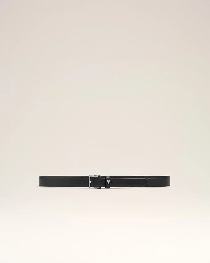 Black Cowhide Leather Paris Paris Belt Black Cowhide Leather Paris Paris Belt