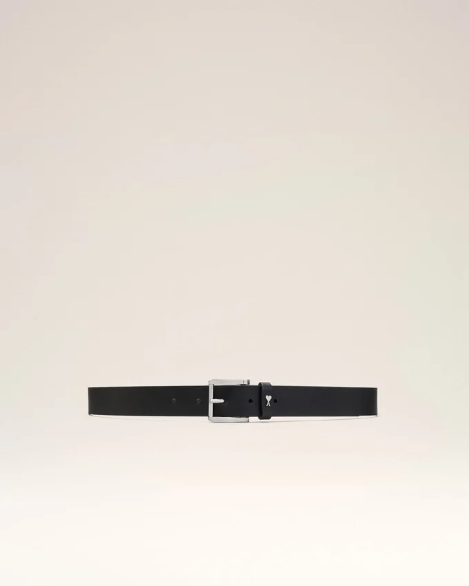 Black Cowhide Leather Paris Paris Belt Black Cowhide Leather Paris Paris Belt