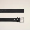 Black Cowhide Leather Paris Paris Belt Black Cowhide Leather Paris Paris Belt