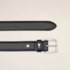 Black Cowhide Leather Paris Paris Belt Black Cowhide Leather Paris Paris Belt