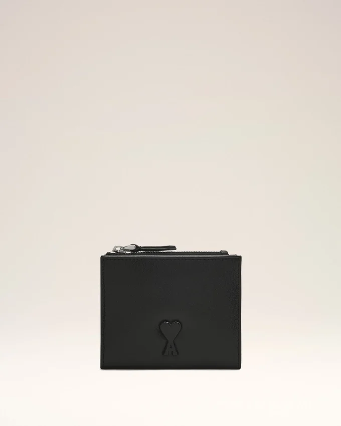 Black Cowhide Leather Voulez-Vous Folded Wallet Black Cowhide Leather Voulez-Vous Folded Wallet